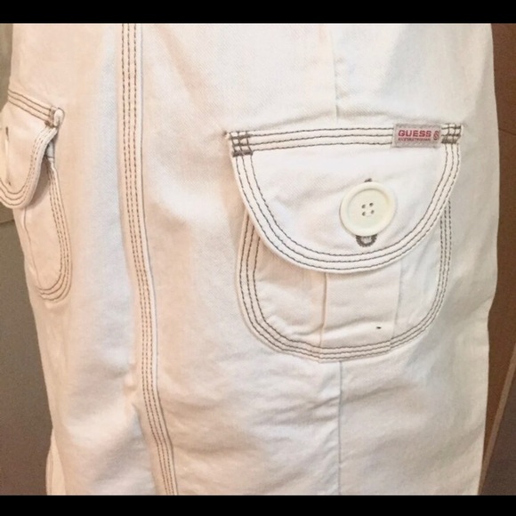 New White Denim Mini Dress, M - Picture 4 of 7